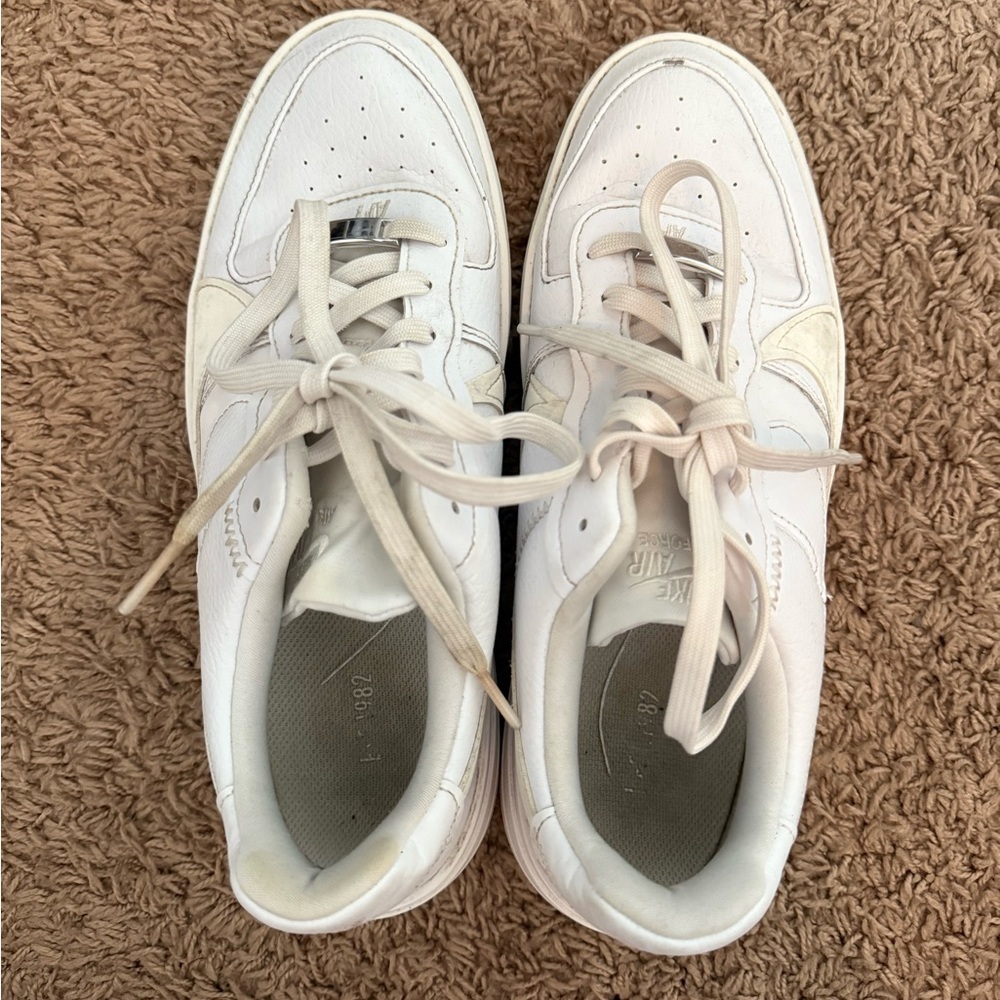 Nike White Air Force Ones Sneakers size women’s 9.5